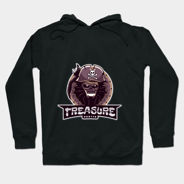 Treasure Hunter Pirate Hoodie by Giorgi's